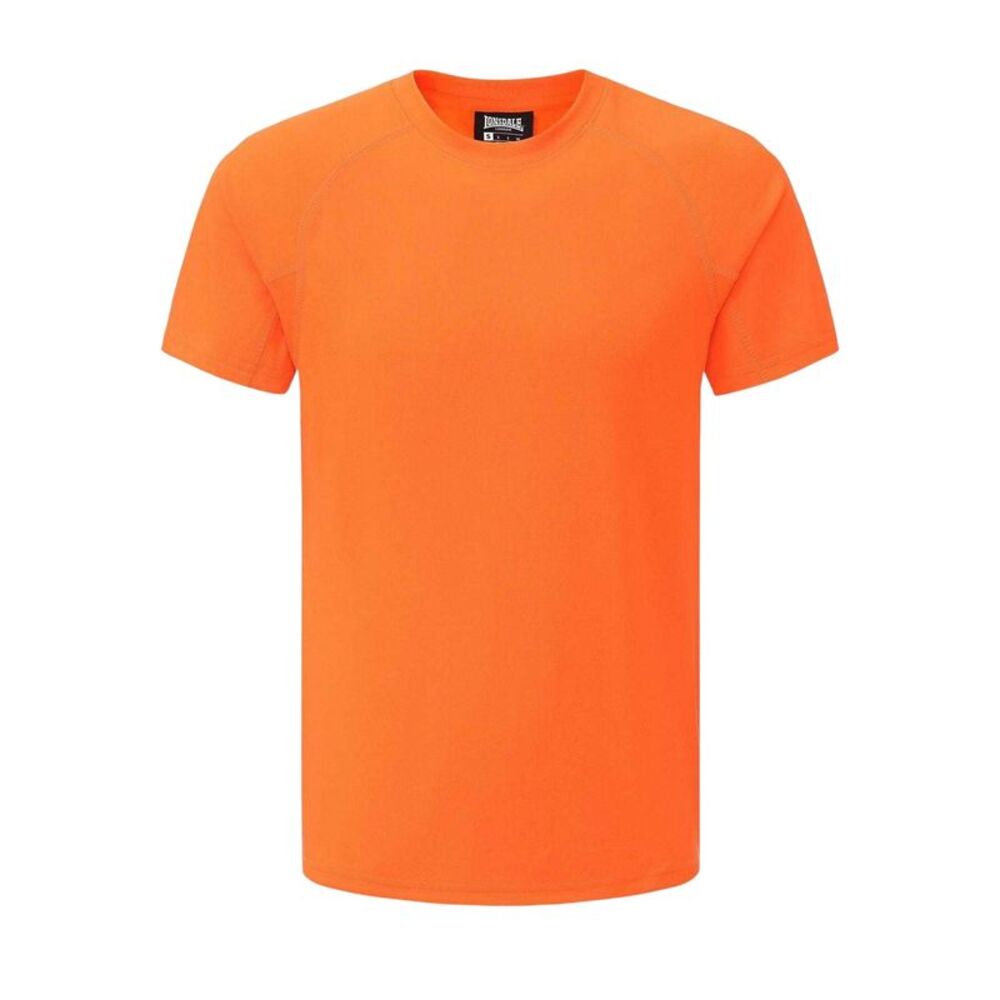 Lonsdale Mens Plain T-Shirt / Orange